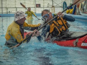 Learn to roll a sea kayak Auckland Sea Kayaks