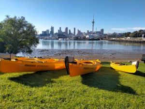 Auckland Sea Kayaks Paddling in the urban environment